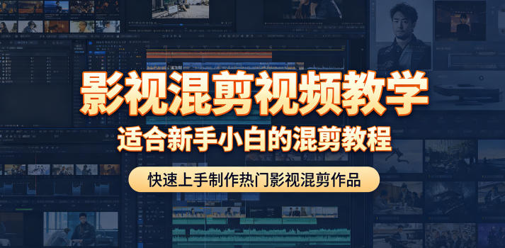 影视混剪视频教学，适合新手小白的混剪教程，快速上手制作热门影视混剪作品-大伟资源网