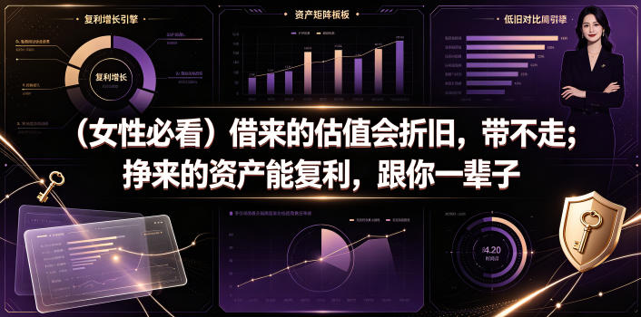 付费文章：(女性必看)借来的估值会折旧，带不走；挣来的资产能复利，跟你一辈子-大伟资源网