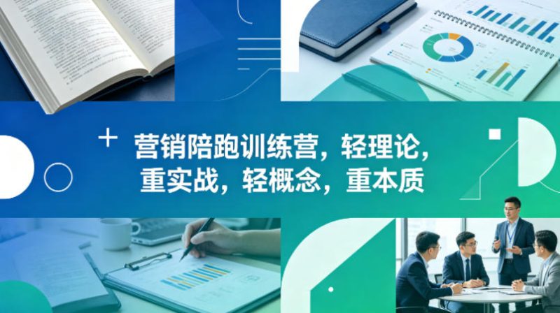 老A营销陪跑训练营，轻理论，重实战，轻概念，重本质(更新2026年6月)-大伟资源网