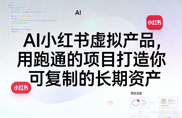 AI小红书虚拟产品，用跑通的项目打造你可复制的长期资产(更新)-大伟资源网