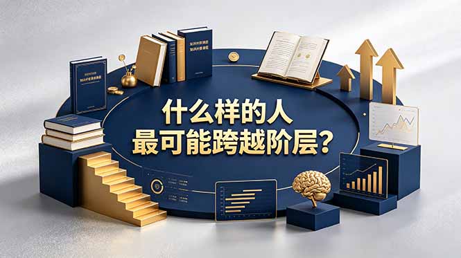 付费文章：什么样的人最可能跨越阶层？具备这五种特质，普通人也能顺利跨越阶层-大伟资源网
