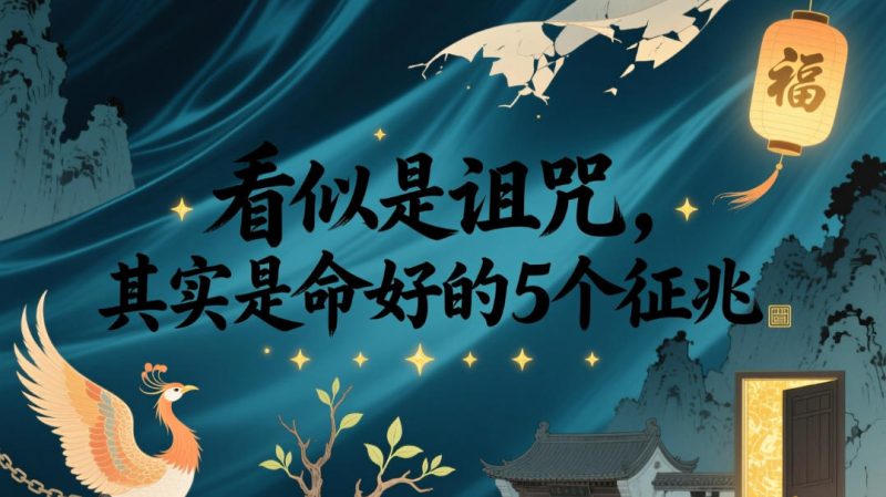 付费文章：看似是诅咒，其实是命好的5个征兆-大伟资源网