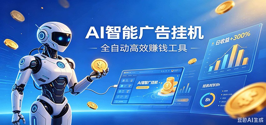 图片[1]-AI智能广告挂机，小白轻松上手，在家自动赚收益-御文网