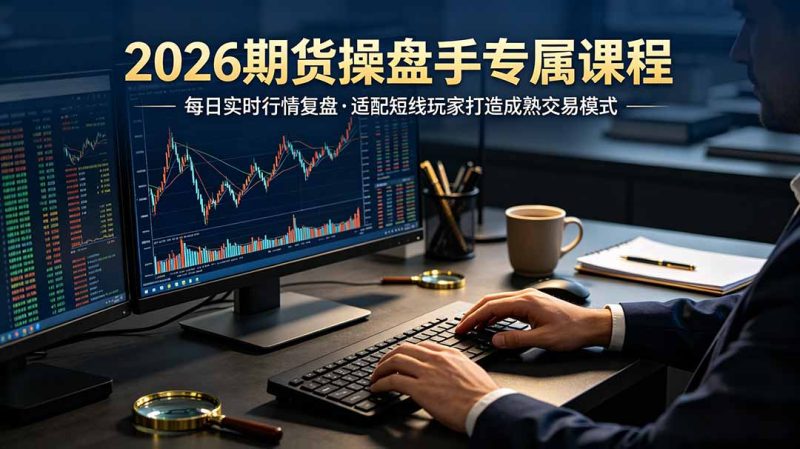 2026期货操盘手专属课程-更新7月11，每日实时行情复盘，适配短线玩家打造成熟交易模式-大伟资源网