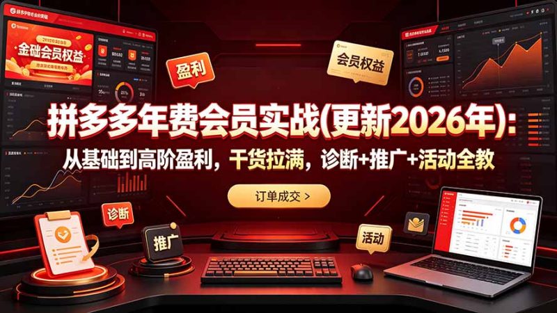 拼多多年费会员实战(更新2026年-大伟资源网