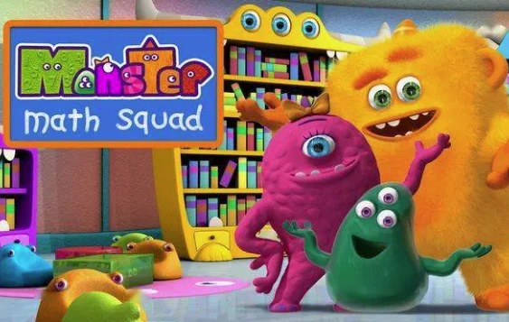 数学英语双料启蒙动画《Monster.Math.Squad 怪物数学小分队》-大伟资源网