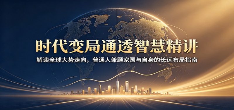 时代变局通透智慧精讲：解读全球大势走向，普通人兼顾家国与自身的长远布局指南-大伟资源网