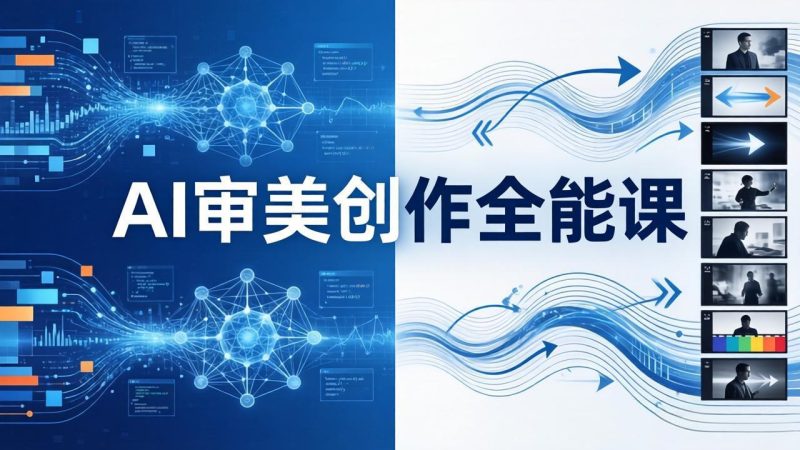 AI审美创作全能课-更新0706：MJ+Seedance+模型训练+影视分镜+编剧，一站式掌握AI艺术创作-大伟资源网