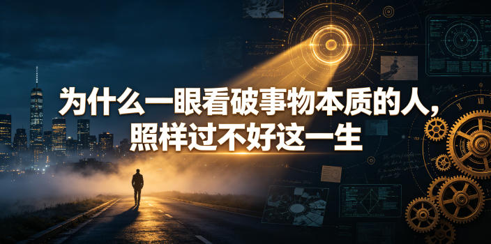 付费文章：为什么一眼看破事物本质的人，照样过不好这一生-大伟资源网