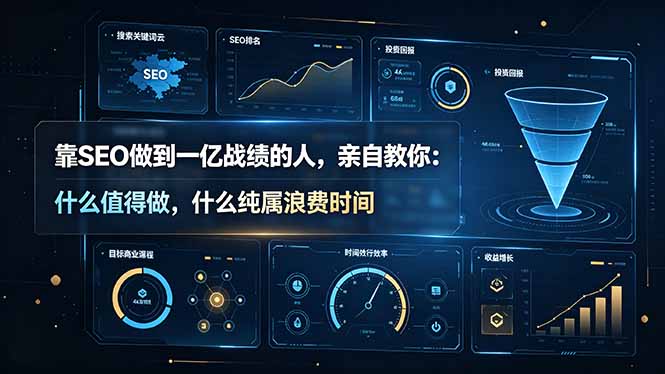 靠SEO做到一亿战绩的人，亲自教你：什么值得做，什么纯属浪费时间【原创双语字幕】-大伟资源网