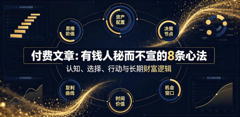 付费文章：有钱人秘而不宣的8条心法-大伟资源网