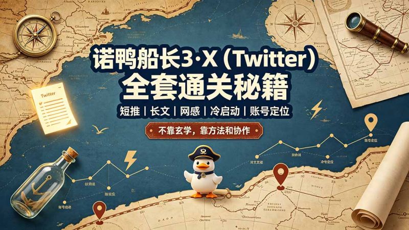 诺鸭船长3·X(Twitter-大伟资源网