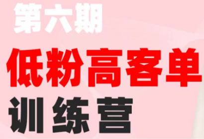 珠丽Julie·小红书低粉高客单训练营(第六期)-大伟资源网