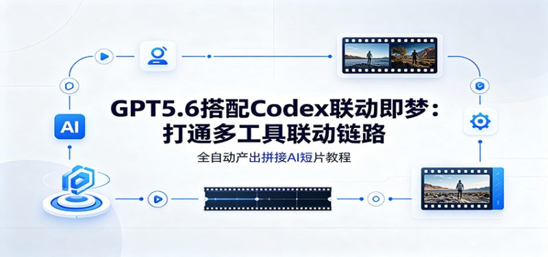 GPT5.6搭配Codex联动即梦：打通多工具联动链路，全自动产出拼接AI短片教程-大伟资源网