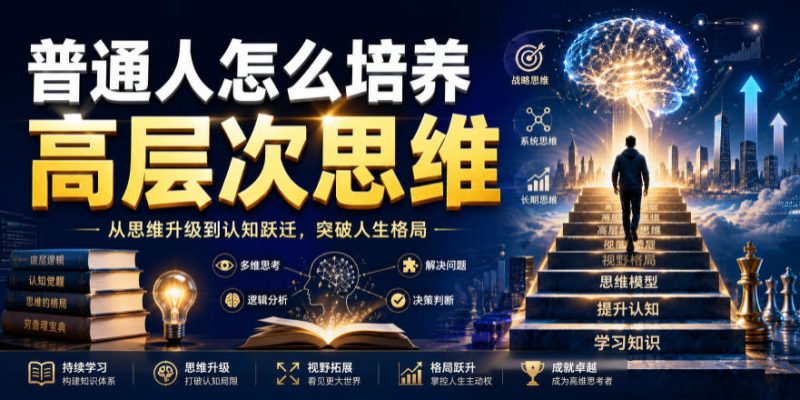公众号付费文章：普通人怎么培养高层次思维-大伟资源网