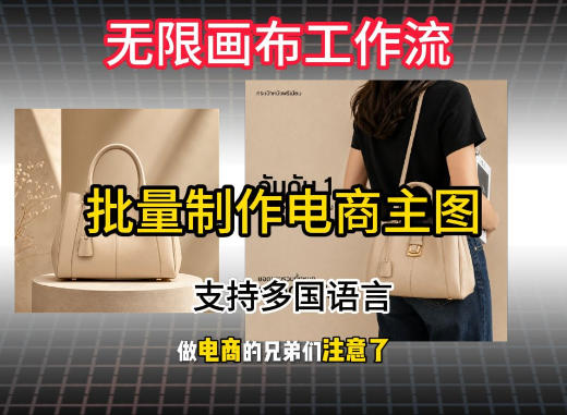 无限画布工作流搭建教程，一键电商主图批量制作，批量下载，支持多国语言-大伟资源网