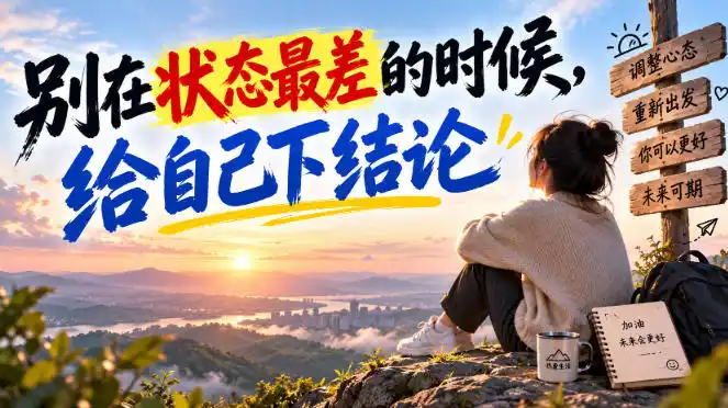 某公众号付费文章：别在状态最差的时候，给自己下结论-大伟资源网