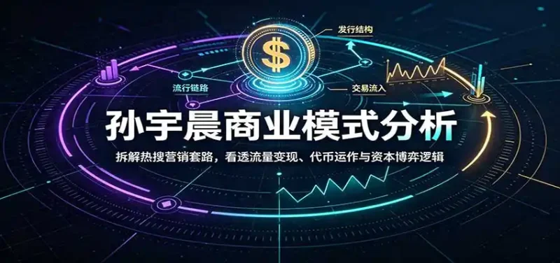 孙宇晨商业模式分析：拆解热搜营销套路，看透流量变现、代币运作与资本博弈逻辑-大伟资源网