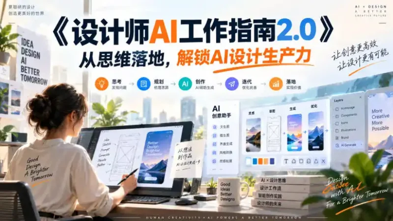 《设计师AI工作指南2.0》从思维落地-无水印，解锁AI设计生产力-大伟资源网