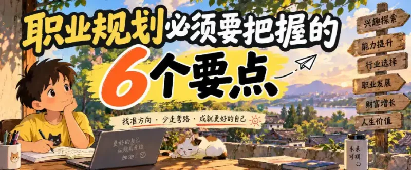 付费文章：职业规划必须要把握的6个要点-大伟资源网