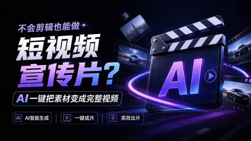我跪下来了！不会剪辑也能做短视频宣传片？ AI 一键把素材变成完整视频，真是神奇，OpenFilm 超省事-大伟资源网