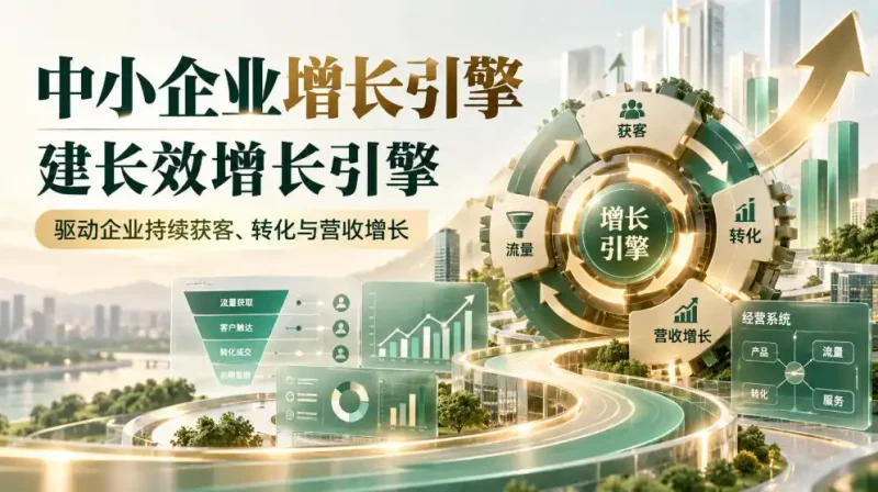 中小企业增长引擎，建长效增长引擎，驱动企业持续获客、转化与营收增长-大伟资源网