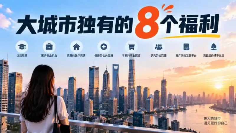 某公众号付费文章：大城市独有的8个福利-大伟资源网
