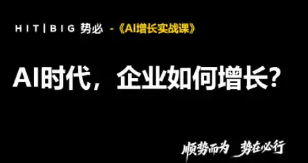 势必·AI增长实战课-大伟资源网