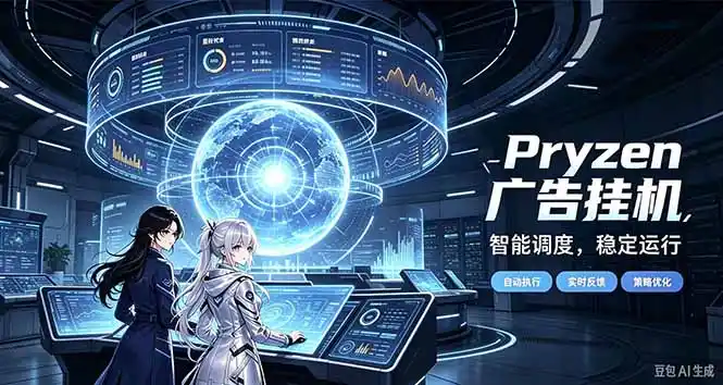 Pryzen广告全自动挂机给自己一个交代，门槛低，零基础小白也可以快速上手-大伟资源网