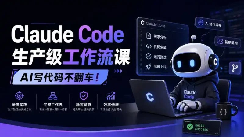 Claude Code生产级工作流课，AI写代码不翻车！【原创双语字幕】-大伟资源网