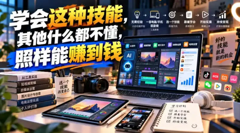 某公众号付费文章：学会这种技能，其他什么都不懂，照样能賺到钱-大伟资源网