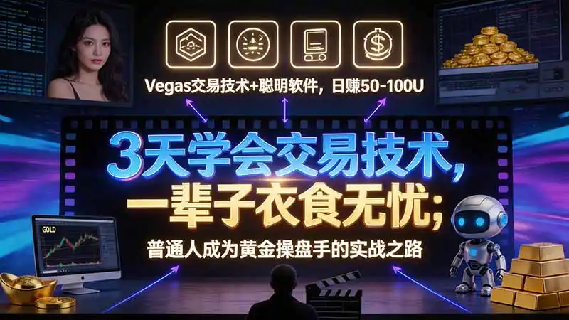 3 天学会 顺势而为交易系统，趋势看得懂、下单有依据：软件自动帮你盯盘，新手也能稳定复利-大伟资源网