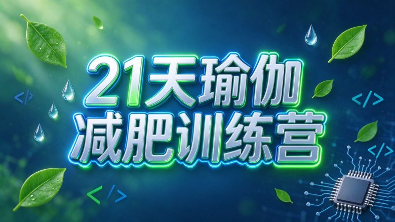 21天瑜伽减肥训练营-大伟资源网