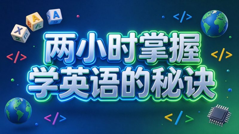 两小时掌握学英语的秘诀-大伟资源网
