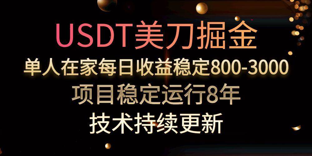 （15527期）USDT美刀掘金，单人每日收益800-3000，稳定运行8年-大伟资源网