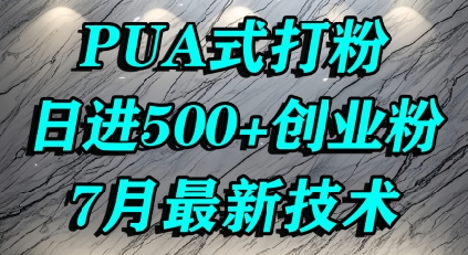 怎么打创业粉，PUA制造焦虑，单人日引500+精准流量-大伟资源网