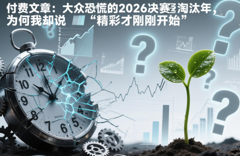 付费文章：大众恐慌的2026决赛淘汰年，为何我却说“精彩才刚刚开始”？-大伟资源网