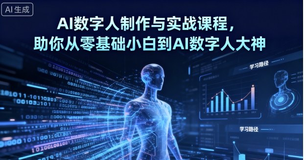 AI数字人制作与实战课程，助你从零基础小白到AI数字人大神-大伟资源网