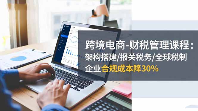 跨境电商-财税管理课程：架构搭建/报关税务/全球税制，企业合规成本降30%-大伟资源网