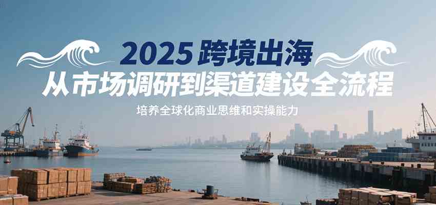 2025跨境出海从市场调研到渠道建设全流程，培养全球化商业思维和实操能力-大伟资源网
