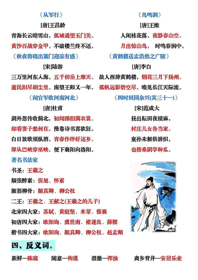 五年级下语文全册知识点汇总-大伟资源网