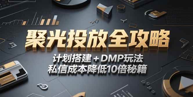 （15254期）2025小红书聚光投放全攻略，计划搭建+DMP玩法，私信成本降低10倍秘籍-大伟资源网