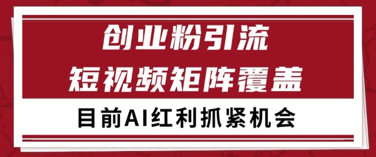 小红书某音创业赛道引流获客 自热矩阵日引200+【揭秘】-大伟资源网
