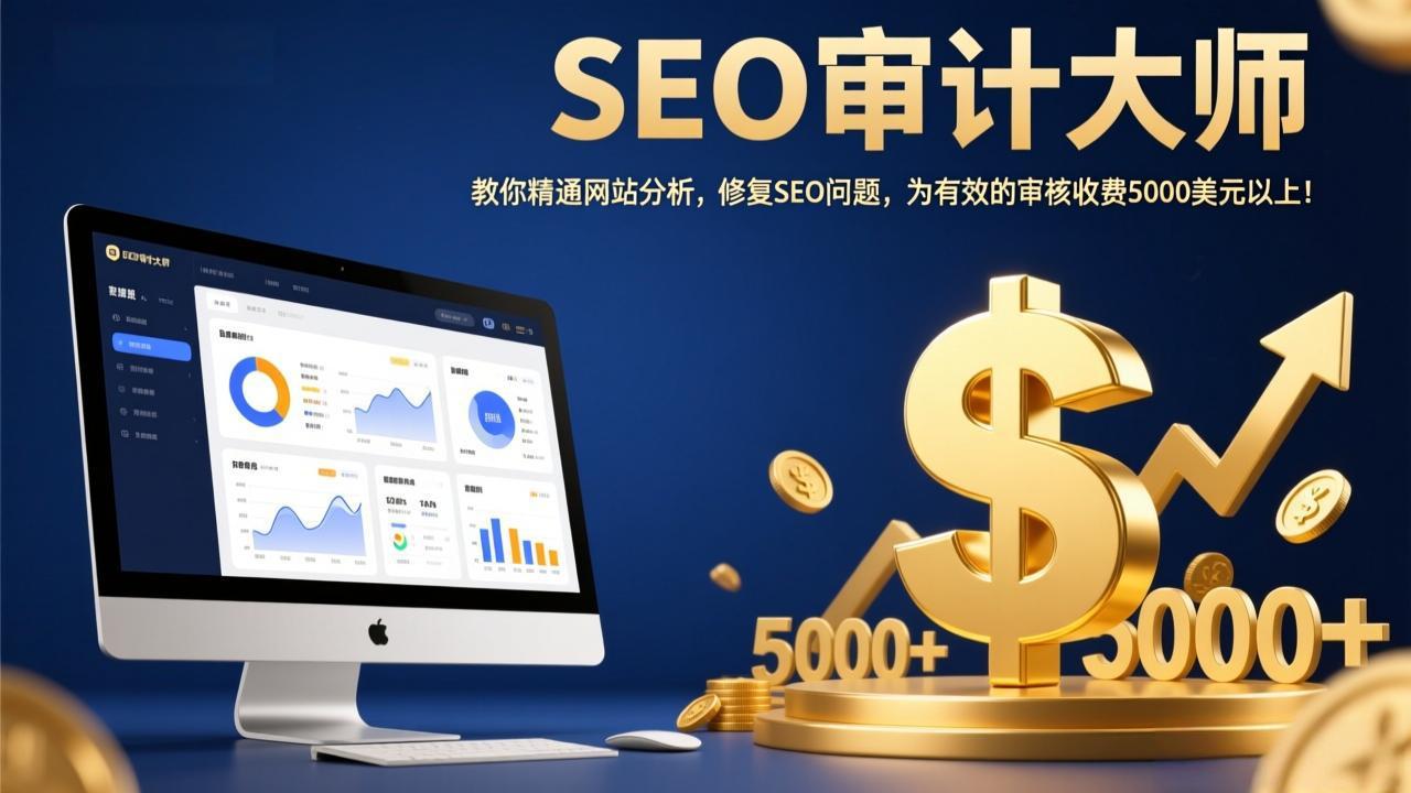 SEO审计大师：教你精通网站分析，修复SEO问题，为有效的审核收费5000美元以上！-大伟资源网