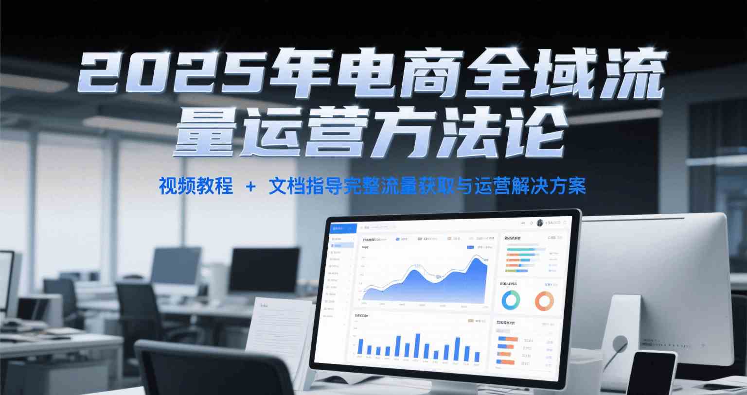 2025年电商全域流量运营方法论，视频教程+文档指导完整流量获取与运营解决方案-大伟资源网