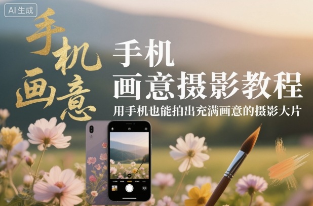 手机画意摄影教程，用手机也能拍出充满画意的摄影大片-大伟资源网