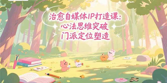 （15464期）治愈自媒体IP打造课：心法思维突破，门派定位塑造，商业闭环搭建-大伟资源网