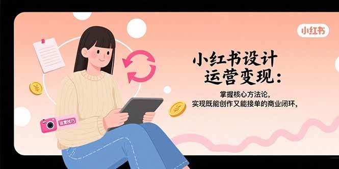 （15636期）小红书设计运营变现：掌握核心方法论，实现既能创作又能接单的商业闭环-大伟资源网