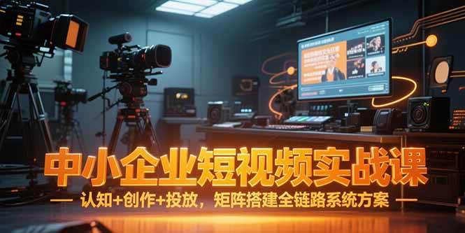 （15249期）中小企业短视频实战课，认知+创作+投放，矩阵搭建全链路系统方案-大伟资源网