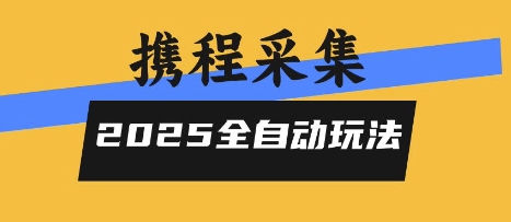 2025携程信息采集全自动玩法，高单价，零人工，全天开干【揭秘】-大伟资源网